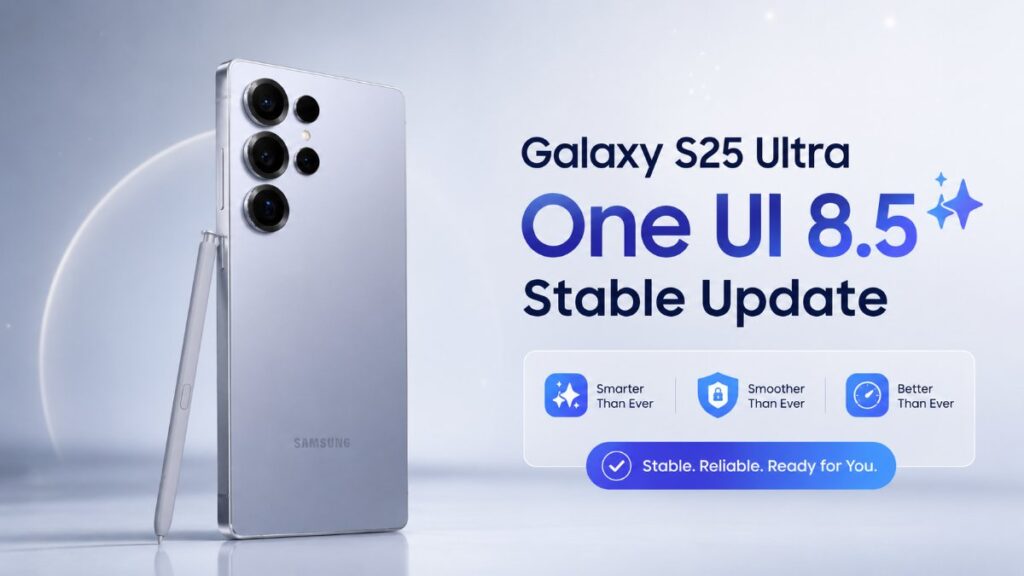 Samsung Galaxy S25 Ultra One UI 8.5 Stable Update Released in India – Full Details